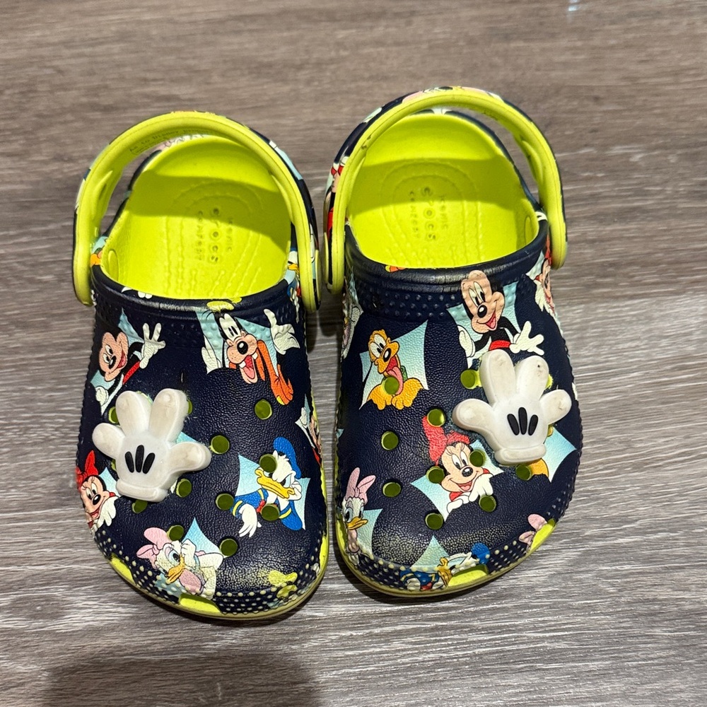 CROCS Light Up Mickey Mouse - Navy and Lime